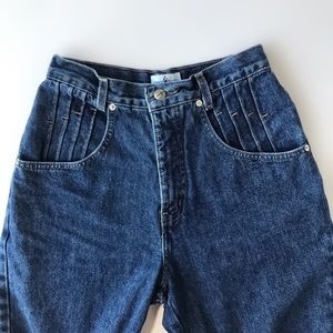 Vintage · 1970s dark wash high rise jeans